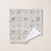 Schattigee  Burlap Stamp Christmas Tree Pattern Bad Handdoek (Wasdoekje)