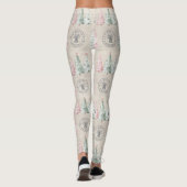 Schattigee  Burlap Stamp Christmas Tree Pattern Leggings (Achterkant)