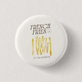 Schattigee Button pin voor frietliefhebbers