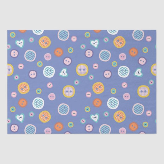 Schattigee Buttonnen Tissuepapier (Voorkant)