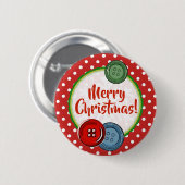 Schattigee Buttonnen Vrolijk Kerstfeest Ronde Button 5,7 Cm (Voorkant /achterkant)