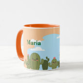 Schattigee Cacti Blue Sky Mok (Voorkant links)