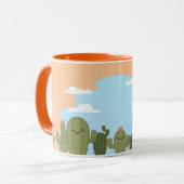 Schattigee Cacti Blue Sky Mok (Voorkant links)