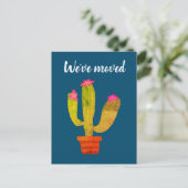 Schattigee cactus adreswijziging We hebben briefka Briefkaart (Staand voorkant)
