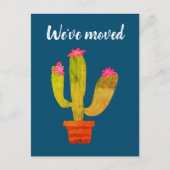 Schattigee cactus adreswijziging We hebben briefka Briefkaart (Voorkant)