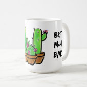 Schattigee Cactus cactussen vetplanten beste moede Koffiemok (Voorkant rechts)