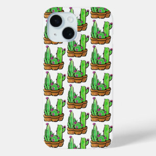 Schattigee cactus cactussen vetplanten iPhone 15 case