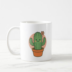 Schattigee Cactus Cartoon PNG Kawaii Plant Clipa Koffiemok
