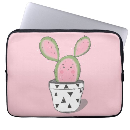 Schattigee Cactus Electronics Bag Laptop Sleeve (Voorkant)