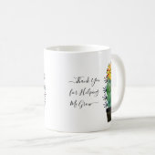 Schattigee Cactus Groen Bedankt voor het helpen gr Koffiemok (Voorkant rechts)