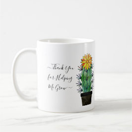 Schattigee Cactus Groen Bedankt voor het helpen gr Koffiemok