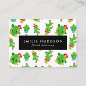 Schattigee Cactus, Groene Cactus, Bloemenwinkel, B Visitekaartje (Voorkant)