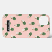 Schattigee Cactus in Hearts Pots Patroon Case-Mate iPhone Case (Achterkant (horizontaal))
