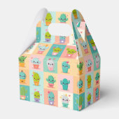 Schattigee Cactus Kawaii Baby shower Bedankdoosjes (Achterkant)