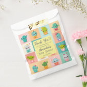 Schattigee Cactus Kawaii Baby shower Bedankt Bedankzakje (Gezegeld)