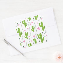 Schattigee cactus met harten in het groen