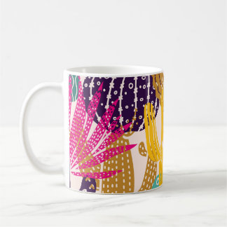 Schattigee Cactus  naadloze illustratie. Koffiemok