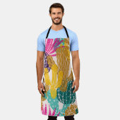 Schattigee Cactus  naadloze illustratie. Schort (Gedragen)