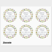Schattigee Cactus Natuur Succulenten Patroon Keuke Ronde Sticker (Vel)