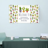 Schattigee Cactus Natuur Succulenten Patroon Parti Spandoek (Beurs)