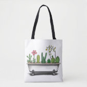 Schattigee Cactus Planten Tote Bag (Voorkant)
