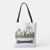 Schattigee Cactus Planten Tote Bag (Achterkant)