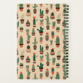 Schattigee Cactus Pots Custom 8.5 "x 11" spiraal N Notitieboek (Achterkant)