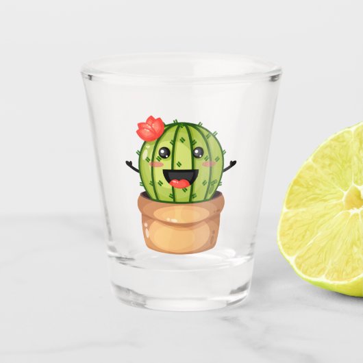 Schattigee Cactus Shot Glass Glas (Voorkant)