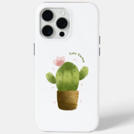 Schattigee Cactus Telefoonhoes – Kawaii Plant Desi iPhone 15 Pro Max Hoesje