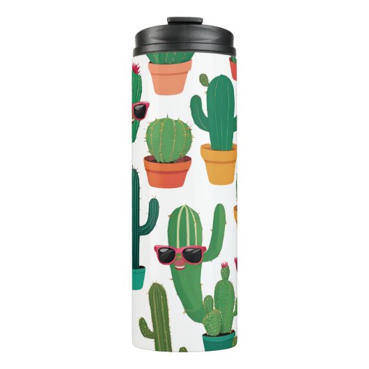 Schattigee Cactus Thermal Tumbler Thermosbeker (Voorkant)