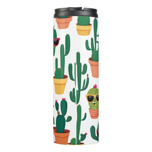 Schattigee Cactus Thermal Tumbler Thermosbeker (Achterkant)