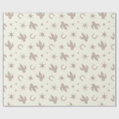 Schattigee cactussen en Sheriff Badges crème Cadeaupapier (Vlak)