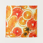 Schattigee Cactussen: Kleurrijk Naadloos Patroon Wandkleed (Voorkant (horizontaal))