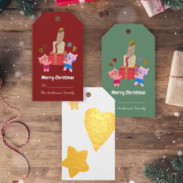 Schattigee cadeaus en katten sterren hart rood Ker Cadeaulabels