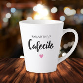 Schattigee Cafecito Gepersonaliseerde Latte Mok