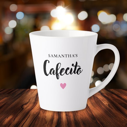 Schattigee Cafecito Gepersonaliseerde Latte Mok
