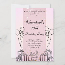 Schattigee Cake Gifts Verjaardagsthema Monochromat Kaart