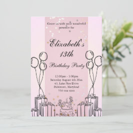 Schattigee Cake Gifts Verjaardagsthema Monochromat Kaart