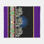 Schattigee Calavera Cats Fleece Deken (Voorkant (Horizontaal))