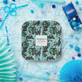 Schattigee Calavera Cats Kids Verjaardagsfeestarti Papieren Bordje (Feest)