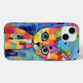 Schattigee Calico Cat gepersonaliseerd Case-Mate iPhone Case (Achterkant (horizontaal))