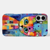 Schattigee Calico Cat gepersonaliseerd Case-Mate iPhone Case (Achterkant (horizontaal))