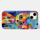 Schattigee Calico Cat Gepersonaliseerde Hoesje-Mat Case-Mate iPhone Case (Achterkant (horizontaal))