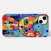 Schattigee Calico Cat Gepersonaliseerde Hoesje-Mat Case-Mate iPhone Case (Achterkant (horizontaal))