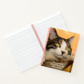 Schattigee Calico Cat School Kinder Klaslokaal Not Notitieboek (Binnen)