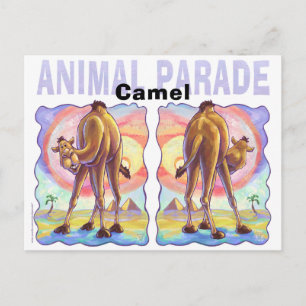 Schattigee Camel Heads and Tails Briefkaart