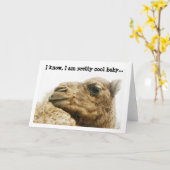  Schattigee Camel Photo Wenskaart Kaart (Gele Bloem)