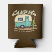 Schattigee  Camper en Camping Quote Blikjeskoeler (Voorkant)
