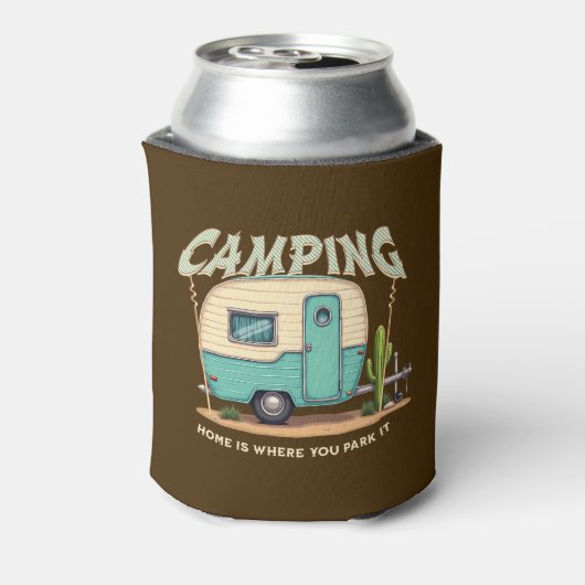 Schattigee  Camper en Camping Quote Blikjeskoeler (Blikje Achterkant)