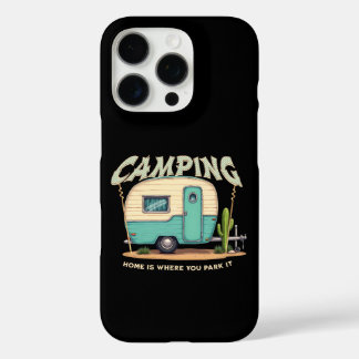 Schattigee Camper en Camping Quote iPhone 16 Pro Hoesje